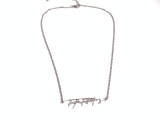 Stainless steel necklace with "Tell the Full Story" in custom handwriting