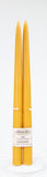 12 Inch Gold Beeswax Tapers