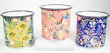 Group shot of three Enamel Pots