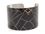 Elements in Black Wide Cuff Bracelet