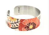 Wonderland print Cuff Bracelet