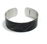 Elements in Black print Cuff Bracelet