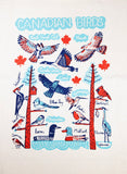 "Canadian Birds Tote Bag" illustration by Julia Gash