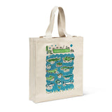 "Canadian Fish Tote Bag" illustration by Julia Gash