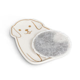 Dog teabag or trinket plate with teabag on top