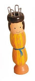 Black hair knitting doll