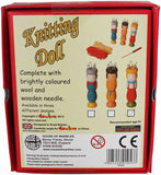 Knitting doll kit box back cover