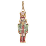 Decorative nutcracker ornament on a white background
