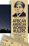 African American Women Rulers is written on a ruler with a picture of Harriet Tubman.