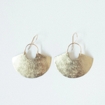 Mini Brass Goddess style earrings shown