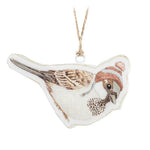 Bird in Winter Hat Ornament