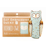 Embroidery kit of Horned Owl 