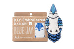 Embroidery kit of Blue Jay 