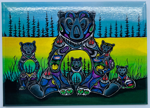 Jessica Somers "Bear Medicine" magnet shown