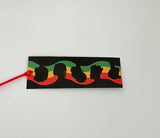 Bookmark with the silhouettes of five people