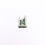 Pin with a stylized depiction of the city hall building and 'Toronto' text on a white background