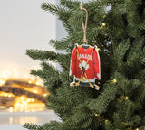 Red Hockey Jersey Ornament
