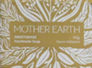 Product packaging with 'Mother Earth' branding and leaf design