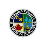 "Yours to Discover" Toronto Ion-On Embroidery Patch