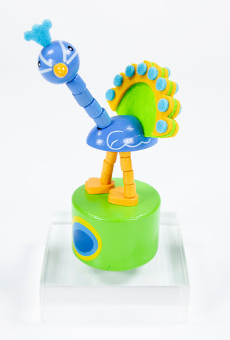 Close product shot of Prancing Peacock Toy