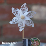 Lace style windmill with paisley leaf design