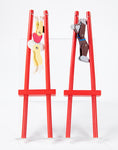 Close product shot of ballerina and monkey trapeze toys