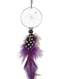 Metal dream catcher in lavender