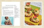 Recipe excerpt from book for Great Inagua crab salad melts with picture of food