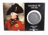 George III Reproduction 3 Shilling 1813 in packaging