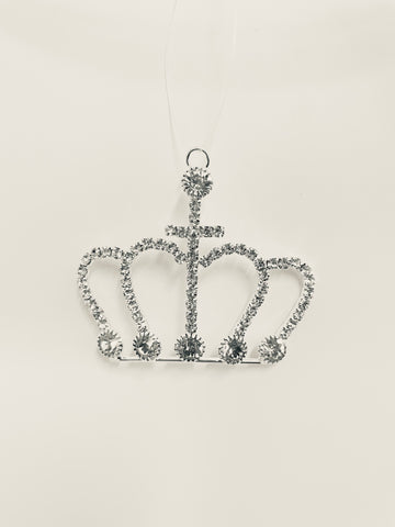 close shot of cross style crown ornament