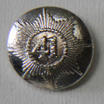 Domed silver plated 1812 41st Regiment of Foot button
