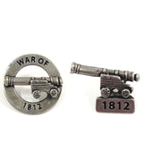 Two 1812 Collector Pewter Pins 