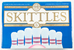 Close product shot of skittles box