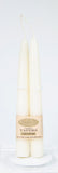 8 Inch Ivory Beeswax Tapers 