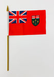 Ontario miniature handheld flag
