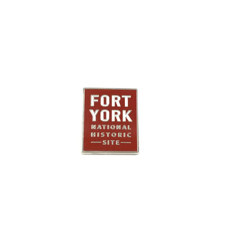 Red Fort York logo emblem pin 