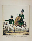 Artwork of A Light Infantry Man & Huzzar of the Queen's Rangers