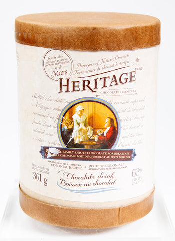 Heritage chocolate drink canister