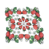 White Strawberry Scarf 