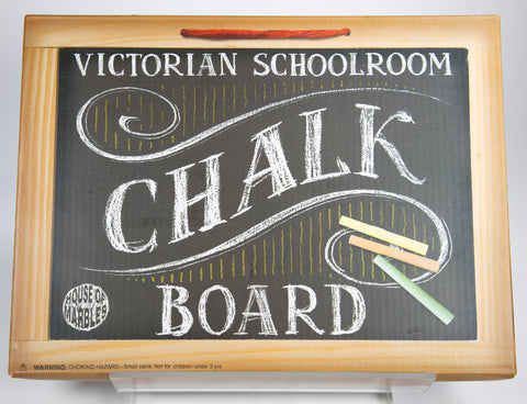 Close product shot of chalkboard in box