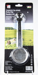 Measuring spoon with tea strainer attached in packaging