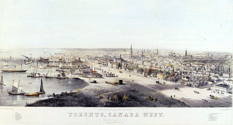 1854 view of Toronto