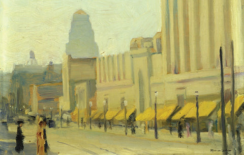 Streetscape painting by Marion Long