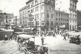 Looking towards NE corner of Yonge Street and King Street. Toronto, Ontario c 1912.