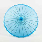 Open blue parasol 