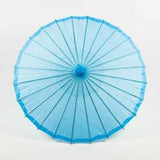 Open blue parasol 