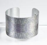 Antique Silver Wide Cuff Bracelet 