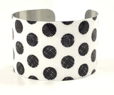 Swiss Dots Wide Cuff Bracelet 