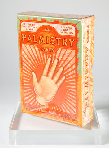 Close product shot of palmistry card box