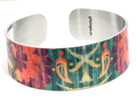 Kaleidoscope print Cuff Bracelet